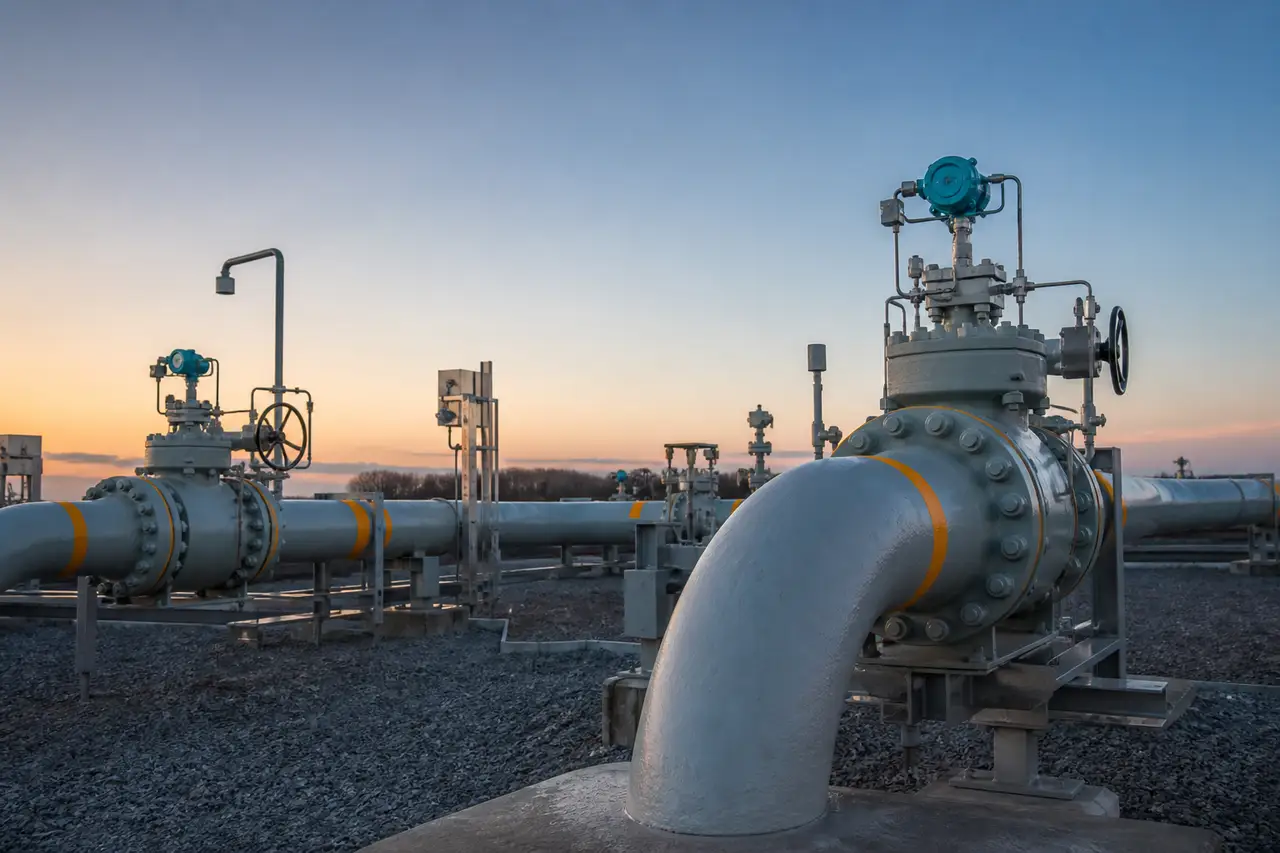 Liquid & LNG pipeline engineering scene